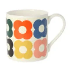 Orla Kiely Tea|Bright Colors-Spot Flower Fun Bone China Mug