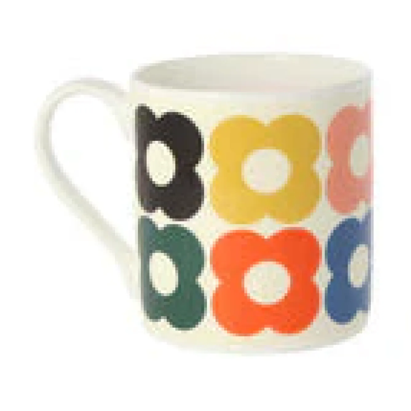 Orla Kiely Tea|Bright Colors-Spot Flower Fun Bone China Mug