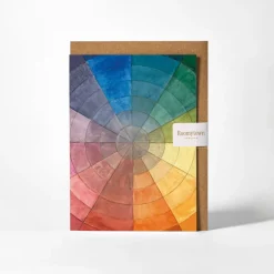 Roomytown Greeting Cards-Otto Runge Colour Wheel Greetings Card