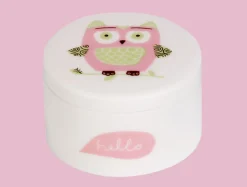 Repeat Repeat Children-Owlie Keepsake Box in Pink