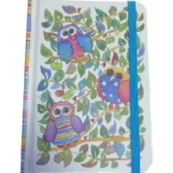 Emma Ball Stationery-Owls A6 Hardback Notebook