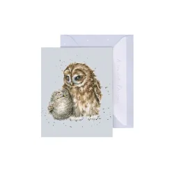 Wrendale Designs Greeting Cards-'Owlways By Your Side' Owl Gift Enclosure Card