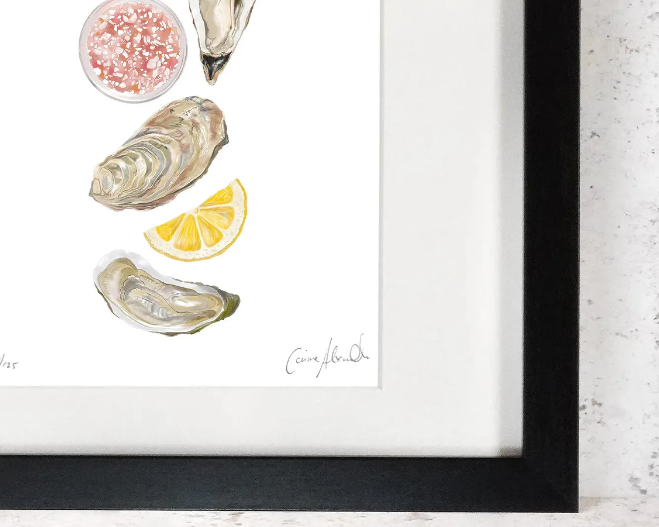 Corinne Alexander Art-Oyster Print by