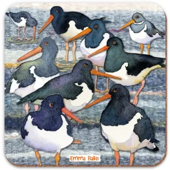 Emma Ball Tea|Coasters-Oystercatchers Coaster