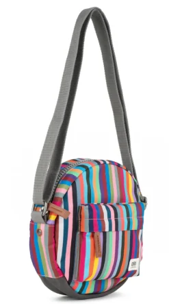 Ori London Bags-Paddington B Multi Stripe Recycled Canvas Crossbody Bag