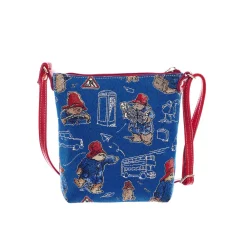 Signare Bags-Paddington Bear Blue Sling Bag