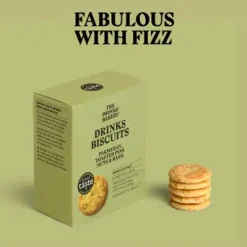 The Drinks Bakery Tea|Snacks & Crackers-Parmesan, Toasted Pine Nuts and Basil Drinks Biscuits 110g