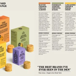 The Drinks Bakery Tea|Snacks & Crackers-Parmesan, Toasted Pine Nuts and Basil Drinks Biscuits 110g