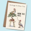Bewilderbeest Christmas Cards|Christmas-Partridge in a Pear Tree Christmas Greetings Card
