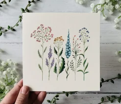 Becky Amelia Greeting Cards-Pastel Wildflowers Greeting Card