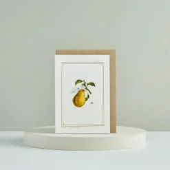 Catherine Lewis Greeting Cards-Pear - 'Botanical Archive: Festive Edition' - card