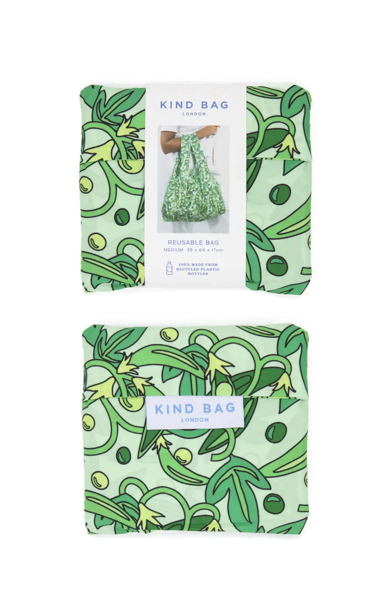 Kind Bag London Bags-Peas Medium Reusable Bag