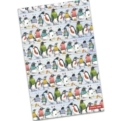 Emma Ball Tea|Tea Towels-Penguins in Pullovers Tea Towel