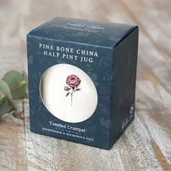 Toasted Crumpet Jugs-Peony Bone China Half Pint Jug