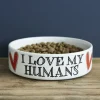 Sweet William Pets-Pet Bowl - Love my Humans Boxed