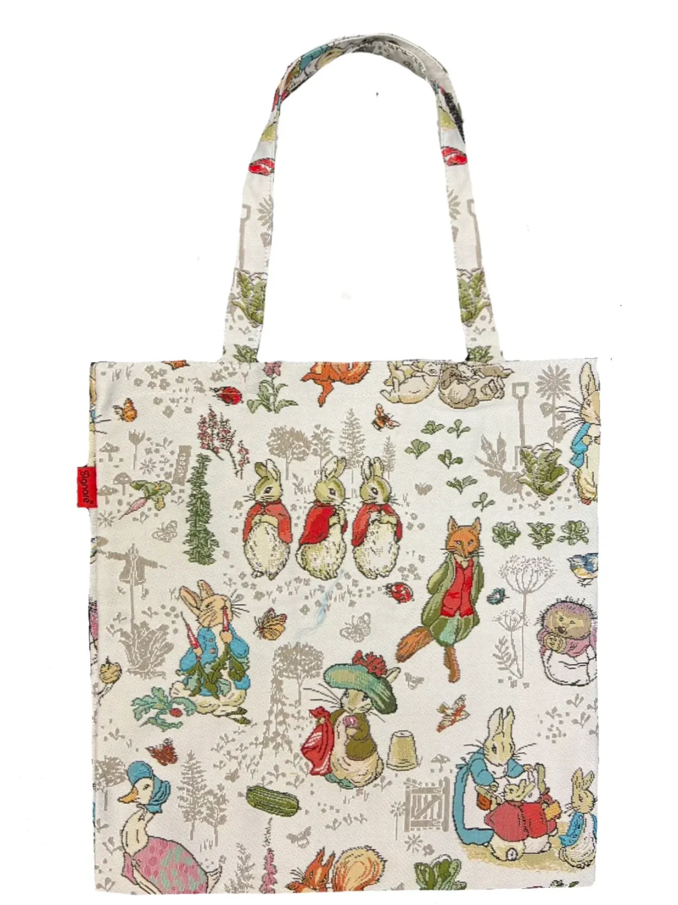 Signare Easter-Peter Rabbit Flat Tote Bag