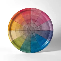 Roomytown Trays-Philipp Otto Runge Color Wheel Birchwood Tray