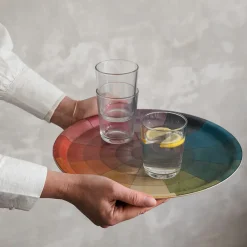 Roomytown Trays-Philipp Otto Runge Color Wheel Birchwood Tray
