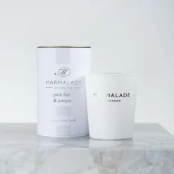 Marmalade of London Home Fragrance-Pink Fizz & Juniper Luxury Glass Votive Candle