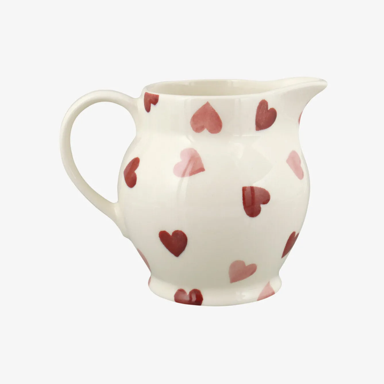 Emma Bridgewater Jugs-Pink Hearts 1/2 Pint Jug