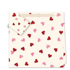 Emma Bridgewater Stationery-Pink Hearts Medium Gift Bag