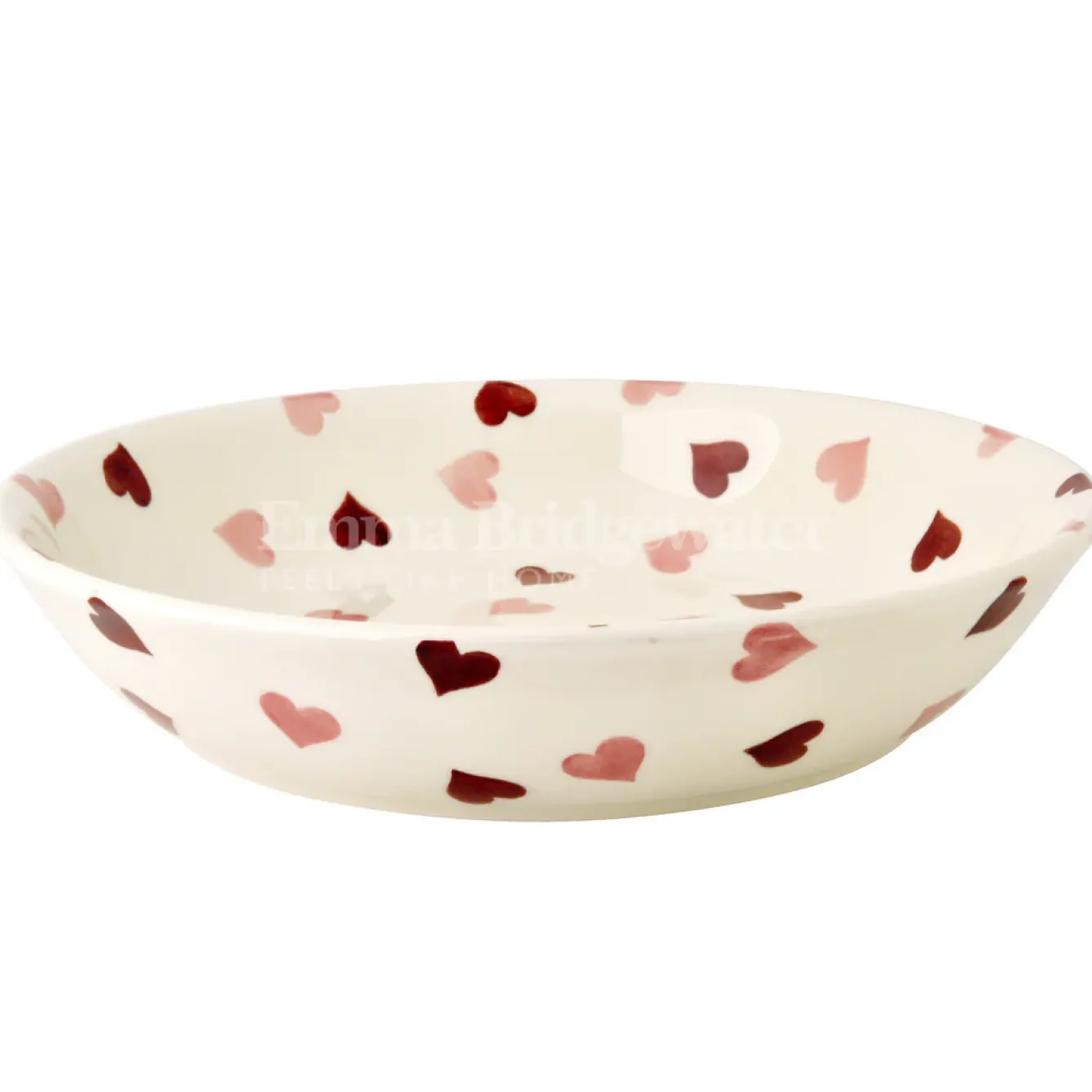 Emma Bridgewater Valentine's Day|Bowls & Dishes-Pink Hearts Medium Pasta Bowl