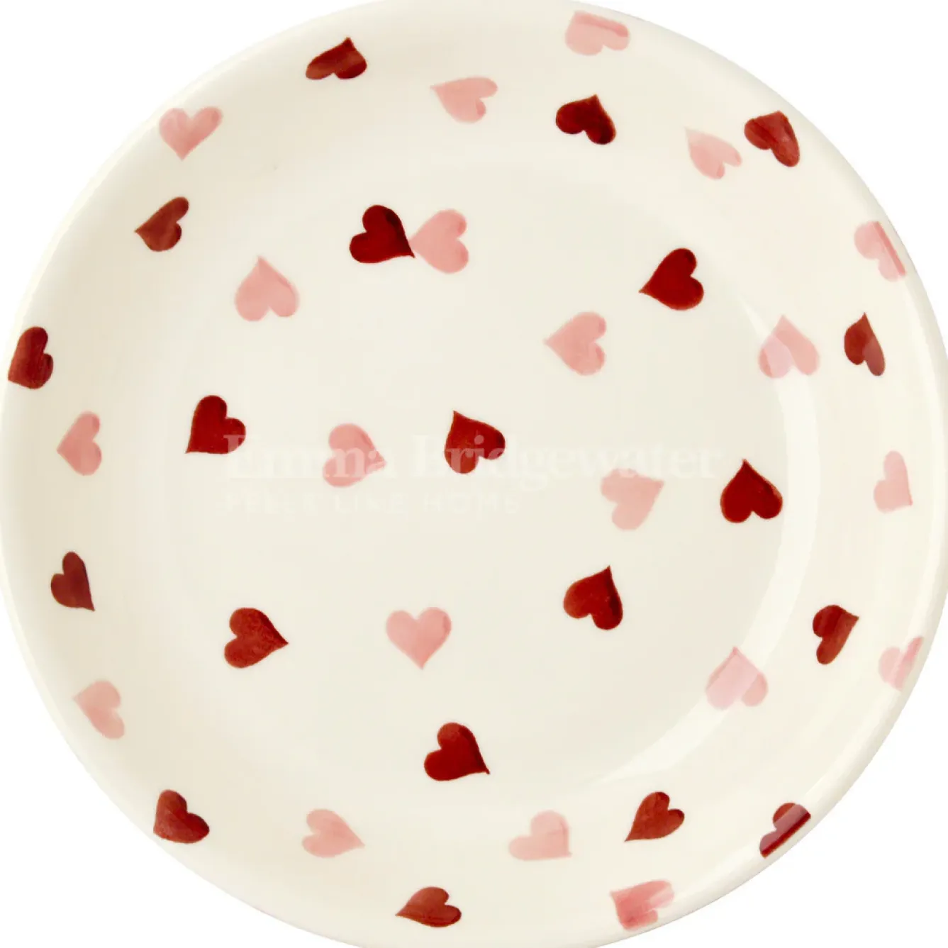 Emma Bridgewater Valentine's Day|Bowls & Dishes-Pink Hearts Medium Pasta Bowl
