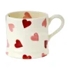 Emma Bridgewater Valentine's Day|Bright Colors-Pink Hearts Small Mug