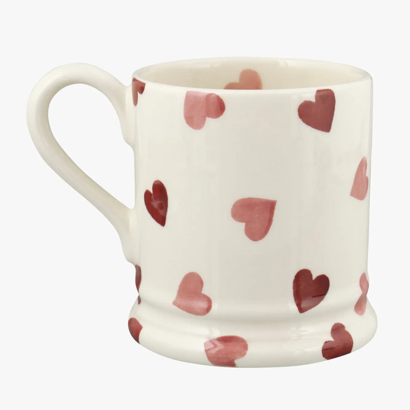 Emma Bridgewater Bright Colors-Pink Hearts Soul Sisters 1/2 Pint Mug