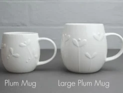 Repeat Repeat Flowers & Garden-Plum Bud Large Mug