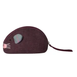 Earth Squared Bags Bags-Plum Wool Juniper Mouse Purse
