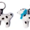 Amica Felt Key Chains-Pogo the Dalmatian - Pink
