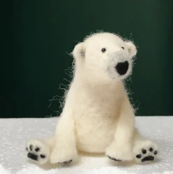 Bergin & Bath Crafts-Polar Bear Needle Felting Kit