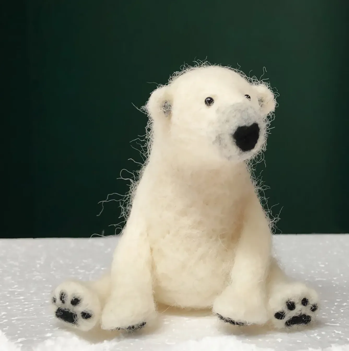 Bergin & Bath Crafts-Polar Bear Needle Felting Kit