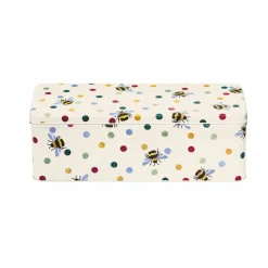 Emma Bridgewater Novelty|Storage-Polka Bee Long Deep Rectangular Tin