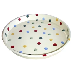 Emma Bridgewater Trays|Trays-Polka Dot Deepwell Tin Tray
