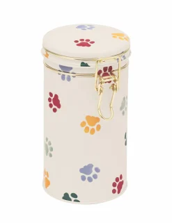 Emma Bridgewater Storage-Polka Paws Slim Clip Lid Tin
