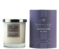 Marmalade of London Home Fragrance-Pomegranate & Pear Glass Candle