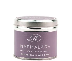 Marmalade of London Home Fragrance-Pomegranate & Pear Medium Tin Candle