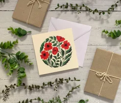 Becky Amelia Greeting Cards-Poppies Greeting Card
