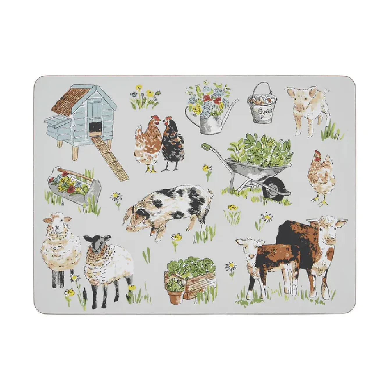 Ulster Weavers Melamine-Portman Farm Set of 4 Placemats