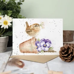 Wrendale Designs Greeting Cards-'Pottering About' Blank Greetings Card