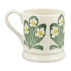 Emma Bridgewater Flowers & Garden-Primrose Hand-Stamped 1/2 Pint Mug