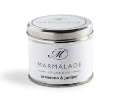 Marmalade of London Home Fragrance-Prosecco & Juniper Medium Tin Candle
