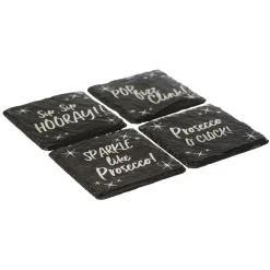 Selbrae Tea|Coasters-Prosecco Slate Coasters- Set of 4