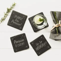 Selbrae Tea|Coasters-Prosecco Slate Coasters- Set of 4