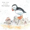 Paper Shed Design Greeting Cards-Puffin - "With Love on your Birthday" Greetings Card