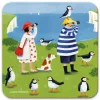 Emma Ball Tea|Coasters-Puffin Watching Coaster