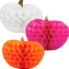 Talking Tables Halloween|Seasonal Decor-Pumpkin Honeycomb Decorations - 3 pack