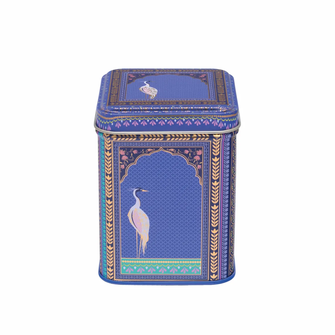 Sara Miller London Tea|Novelty-Purple Lattice Windows Mini Tea Tin
